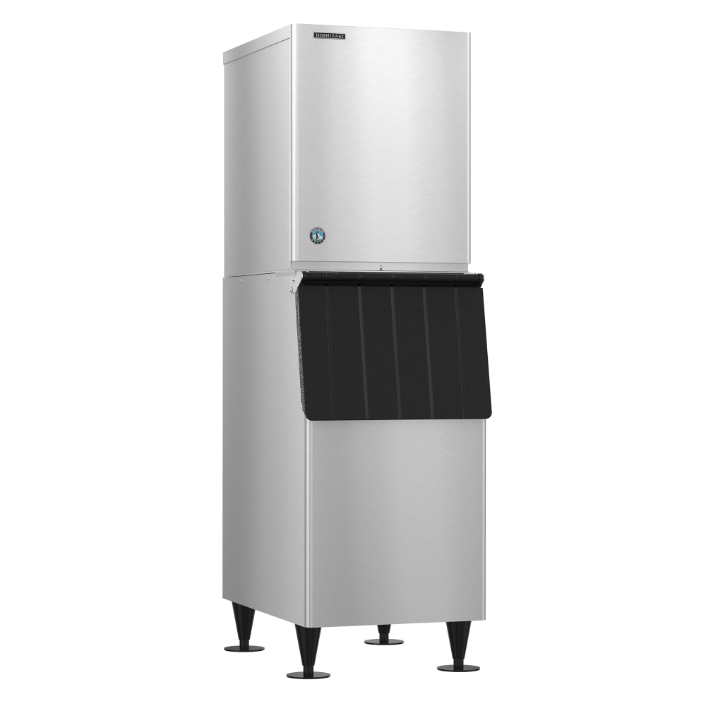 Hoshizaki KM-660MWJ/B-300SF 647 lb KM Series Crescent Cube Ice Machine w/ Bin - 300 lb Storage, Water Cooled, 115v