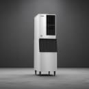 Hoshizaki KM-901MAJ/B-800SF/HS-2034/HS-2032 905 lb KM Series Crescent Cube Ice Machine w/ Bin - 800 lb Storage, Air Cooled, 208-230v thumbnail 2