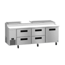Hoshizaki PR93B-D4 93" Steelheart Pizza Prep Table w/ Refrigerated Base, 115v thumbnail 3