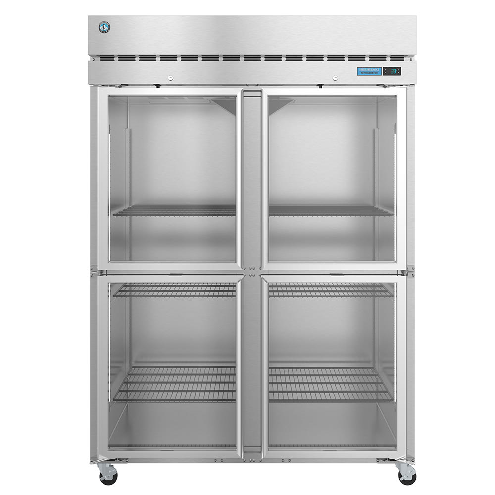 Hoshizaki R2A-HG Steelheart 55" Two Section Reach In Refrigerator, (4) Left/Right Hinge Glass Doors, 115v