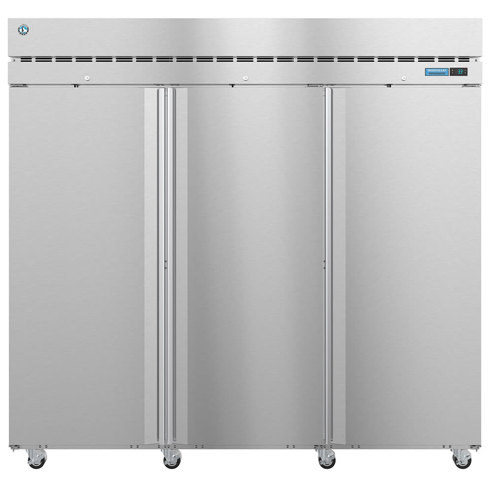 Hoshizaki R3A-FS Steelheart 83" Three Section Reach In Refrigerator, (3) Right Hinge Solid Doors, 115v