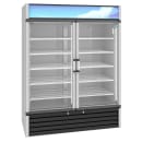Hoshizaki RM-49-HC 60" RM Series Two Section Glass Door Merchandiser - (2) Left/Right Hinge Doors, Silver, 115v thumbnail 3