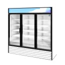 Hoshizaki RM-65-HC-WHT 78" RM Series Three Section Glass Door Merchandiser - (3) Left/Right Hinge Doors, White, 115v thumbnail 2