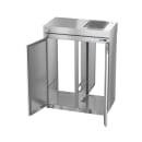 Hoshizaki RT2A-FS-FS Steelheart 68" Two Section Roll Thru Refrigerator - (4) Left/Right Hinge Solid Doors, 115v thumbnail 3