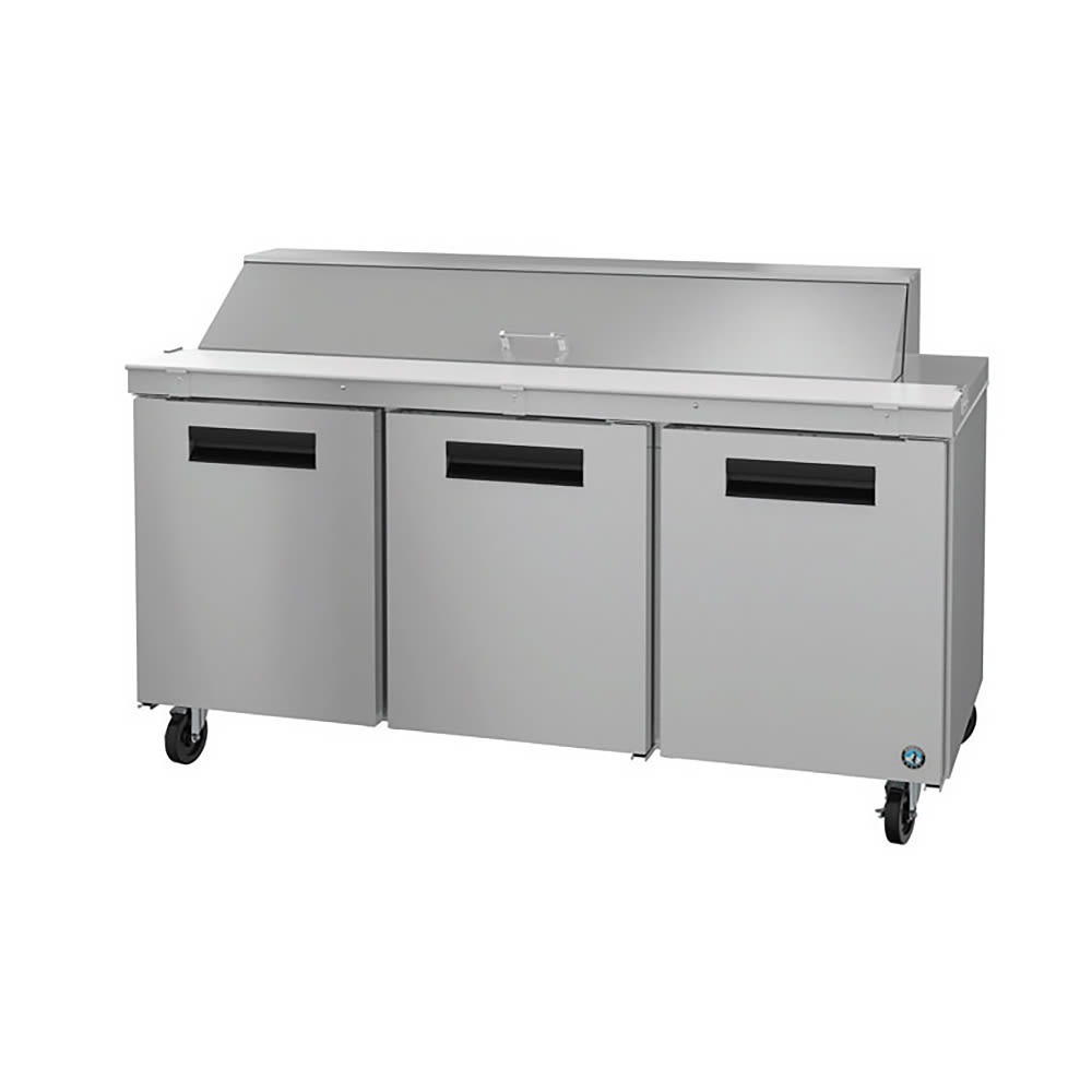 Hoshizaki SR72B-18 72" Steelheart Sandwich/Salad Prep Table w/ Refrigerated Base, 115v