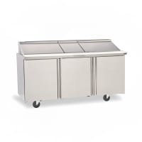 Hoshizaki SR72B-18 72" Steelheart Sandwich/Salad Prep Table w/ Refrigerated Base, 115v thumbnail 6