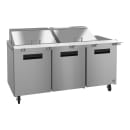 Hoshizaki SR72B-24M 72" Steelheart Mega Top Sandwich/Salad Prep Table w/ Refrigerated Base, 115v thumbnail 3