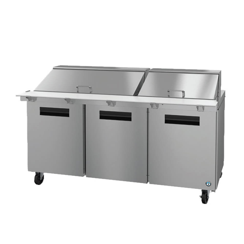 Hoshizaki SR72B-30M 72" Steelheart Mega Top Sandwich/Salad Prep Table w/ Refrigerated Base, 115v