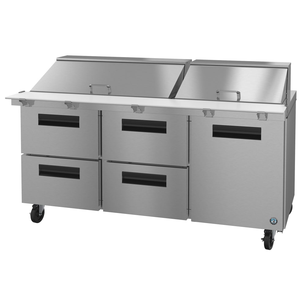 Hoshizaki SR72B-30MD4 72" Steelheart Mega Top Sandwich/Salad Prep Table w/ Refrigerated Base, 115v