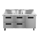 Hoshizaki SR72B-30MD4 72" Steelheart Mega Top Sandwich/Salad Prep Table w/ Refrigerated Base, 115v thumbnail 2