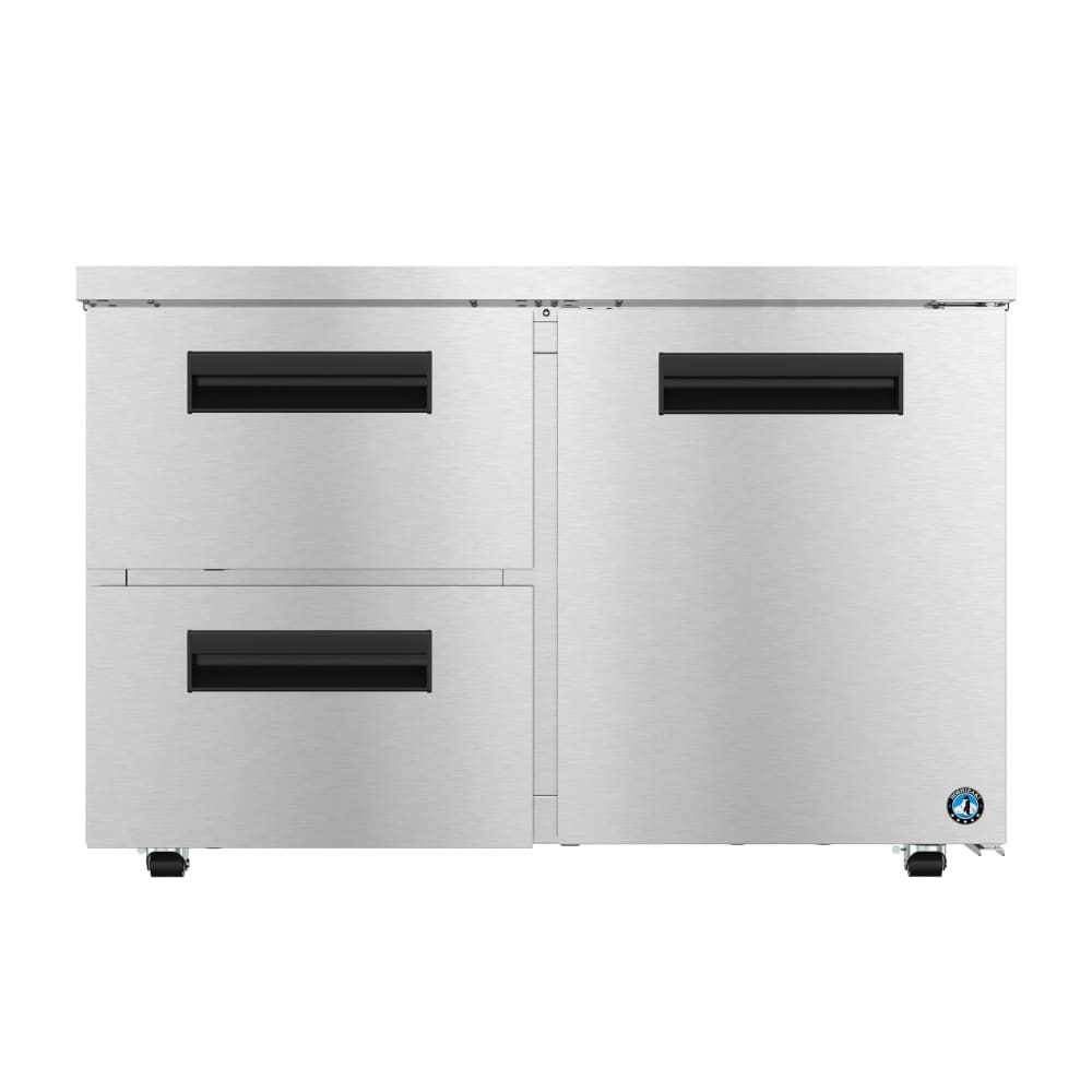 Hoshizaki UF48B-LPD2 48" Steelheart Undercounter Freezer w/ (2) Sections, (1) Door & (2) Drawers, 115v