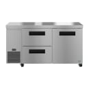 Hoshizaki ULR60B-D2 60" Steelheart Undercounter Refrigerator w/ (2) Sections, (1) Door & (2) Drawers, 115v thumbnail 2