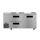 Hoshizaki ULR67B-D2 67" Steelheart Undercounter Refrigerator w/ (2) Sections, (1) Door & (2) Drawers, 115v thumbnail 2