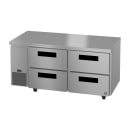 Hoshizaki ULR67B-D4 67" Steelheart Undercounter Refrigerator w/ (2) Sections & (4) Drawers, 115v thumbnail 3