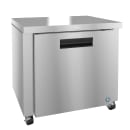 Hoshizaki UR36B-01 36" W Undercounter Refrigerator w/ (1) Section & (1) Door, 115v thumbnail 3