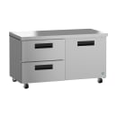 Hoshizaki UR60B-D2 60" W Undercounter Refrigerator w/ (2) Sections, (1) Door & (2) Drawers, 115v thumbnail 3