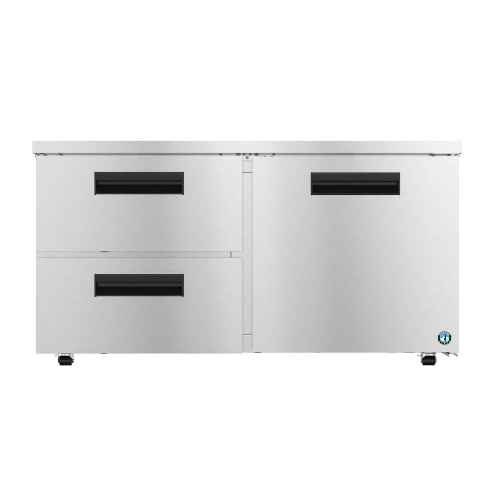Hoshizaki UR60B-LPD2 60" Steelheart Undercounter Refrigerator w/ (2) Sections, (1) Door & (2) Drawers, 115v