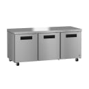 Hoshizaki UR72B-01 72" W Undercounter Refrigerator w/ (3) Sections & (3) Doors, 115v thumbnail 3