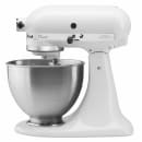 KitchenAid K45SSWH 10 Speed Stand Mixer w/ 4 1/2 qt Stainless Bowl & Accessories, White, 120v thumbnail 10