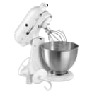 KitchenAid K45SSWH 10 Speed Stand Mixer w/ 4 1/2 qt Stainless Bowl & Accessories, White, 120v thumbnail 2