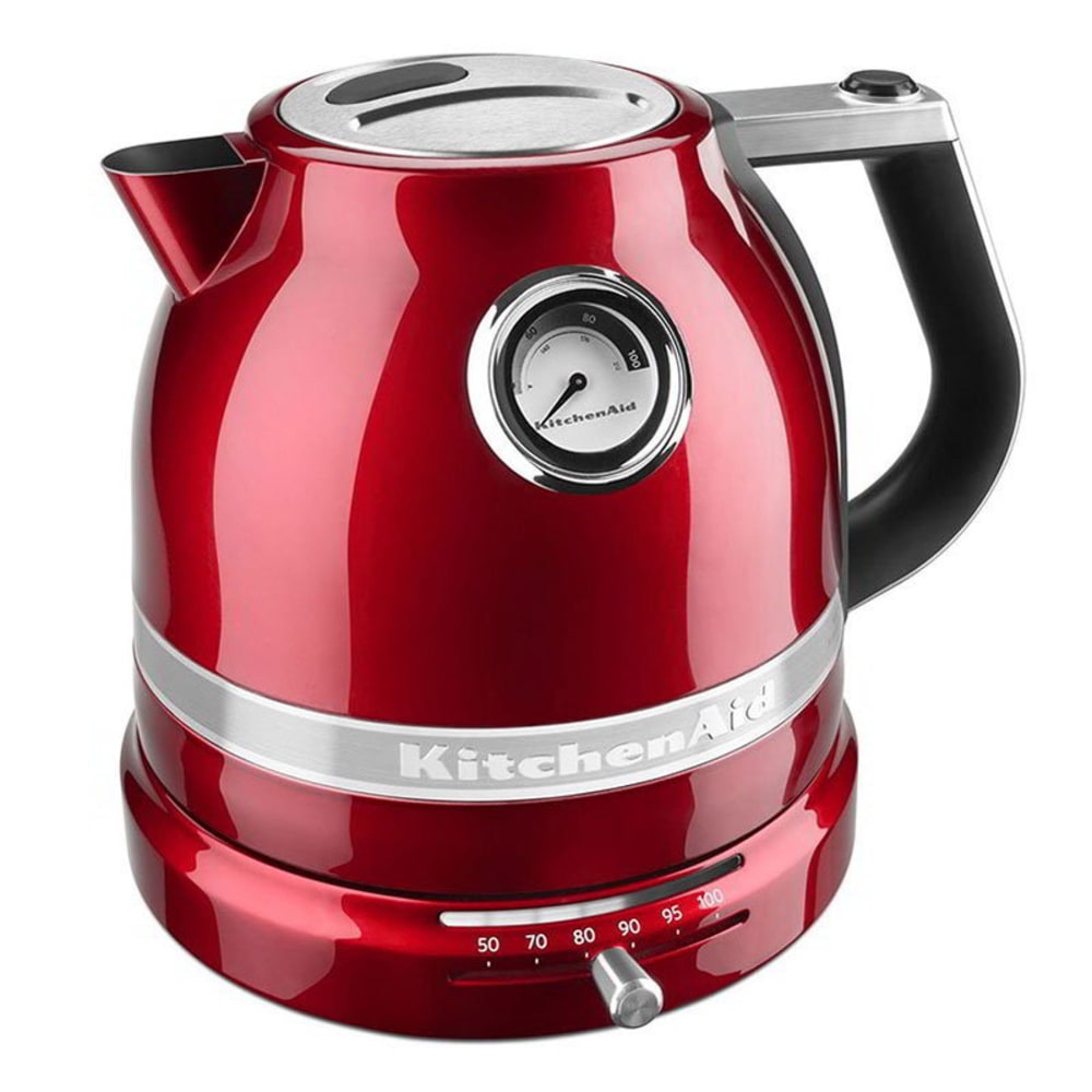 KitchenAid KEK1522CA 1 1/2 L Electric Kettle w/ Temperature Control, Candy Apple Red