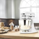 KitchenAid KSM150PSWH 10 Speed Stand Mixer w/ 5 qt Stainless Bowl & Accessories, White thumbnail 4
