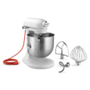 KitchenAid Commercial KSM8990WH 8 qt KitchenAid® Planetary Mixer -  Countertop, White, 1 1/3 hp, 120v thumbnail 2