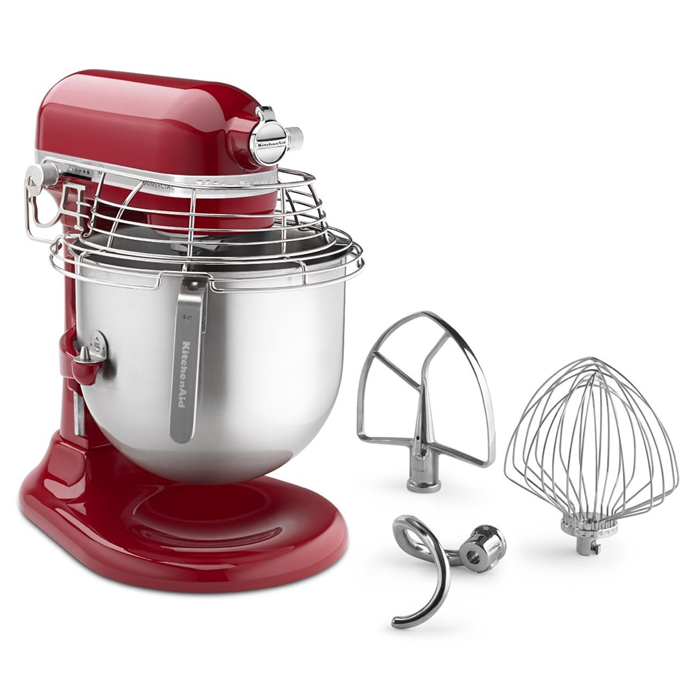 KitchenAid Commercial KSMC895ER 8 qt KitchenAid® Planetary Mixer -  Countertop, Empire Red, 1 1/3 hp, 120v