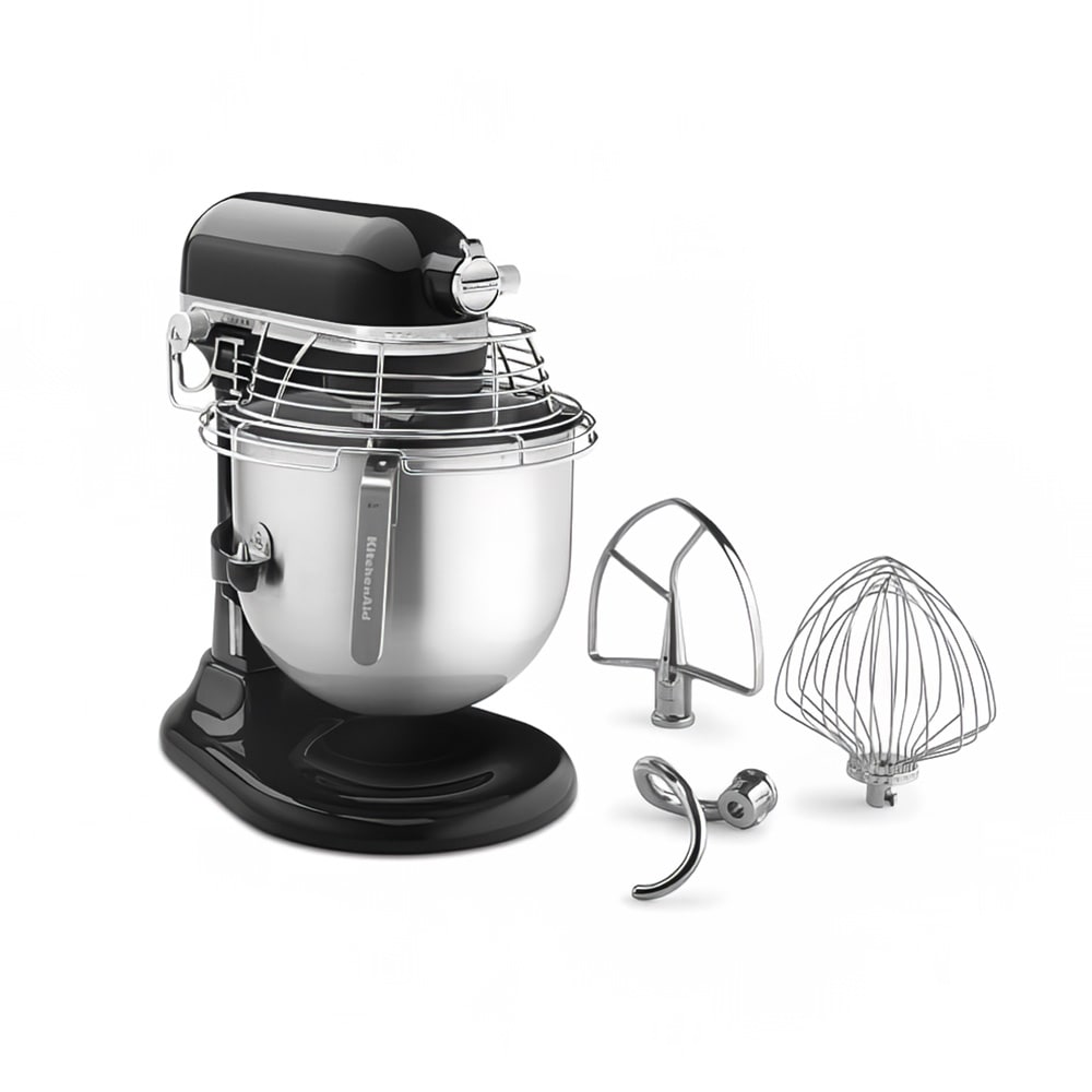 KitchenAid Commercial KSMC895OB 8 qt KitchenAid® Planetary Mixer -  Countertop, Onyx Black, 1 1/3 hp, 120v