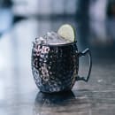 Arcoroc FK492 16 oz Moscow Mule Cup - Stainless Steel/Black Finish thumbnail 2