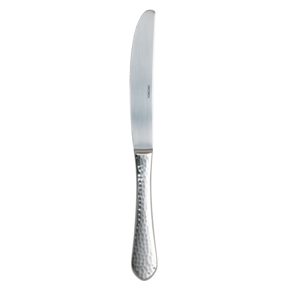Arcoroc FM604 9 1/2" Dinner Knife with 18/10 Stainless Grade, Stone Pattern