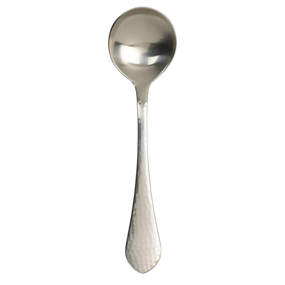 Arcoroc FM609 6 7/8" Soup Spoon with 18/10 Stainless Grade, Stone Pattern