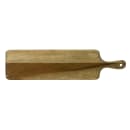 Dudson FN282 Rectangular Serving Board w/ Handle - 18 1/4" x 4 3/4", Acacia Wood thumbnail 2