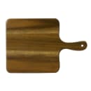 Dudson FN284 Rectangular Serving Board w/ Handle - 14 7/8" x 10", Acacia Wood thumbnail 2