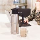 Thermos 32 oz Twist & Pour "Milk" Vacuum Carafe - Insulated, Stainless Steel (FN366) thumbnail 2