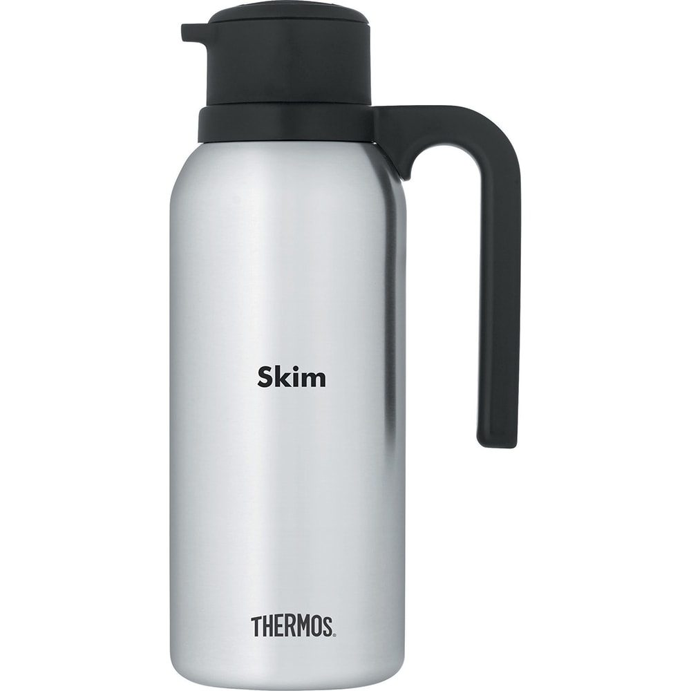 Thermos 32 oz Twist & Pour "Skim" Vacuum Carafe - Insulated, Stainless Steel (FN367)