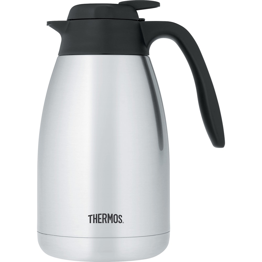 Thermos 50 oz Push Button Vacuum Carafe - Insulated, Stainless Steel (FN370)