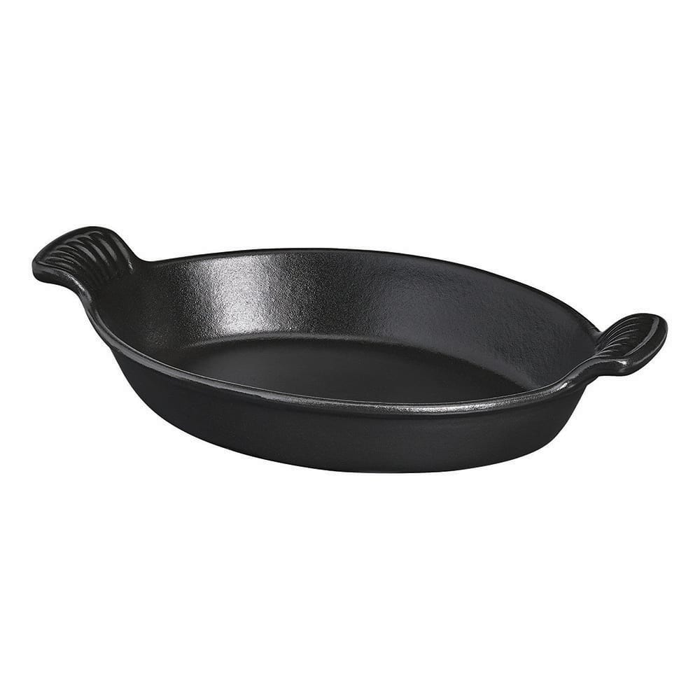Chasseur 7 7/8" x 5 7/8" Oval Cast Iron Dish, Black (FN419)