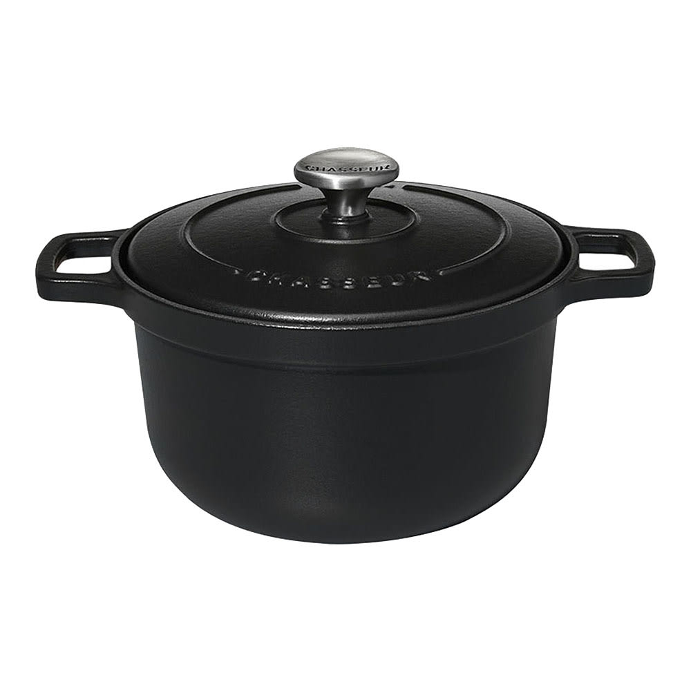 Chasseur 20 oz Mini Cast Iron Baking Dish - 6 7/10" x 4 3/4", Black (FN423)