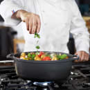 Chasseur 6 1/2 qt Cast Iron Casserole Dish - 14 1/6" x 11", Black (FN427) thumbnail 2