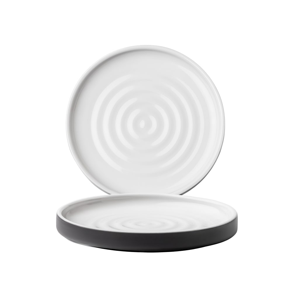 Chef & Sommelier FP132 6" Round Geode Bread & Butter Plate - Stoneware, Charcoal