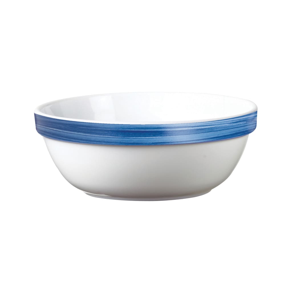 Arcoroc H3615 10 1/2 oz Round Brush Bowl - Opal® Glass, Blue Jean