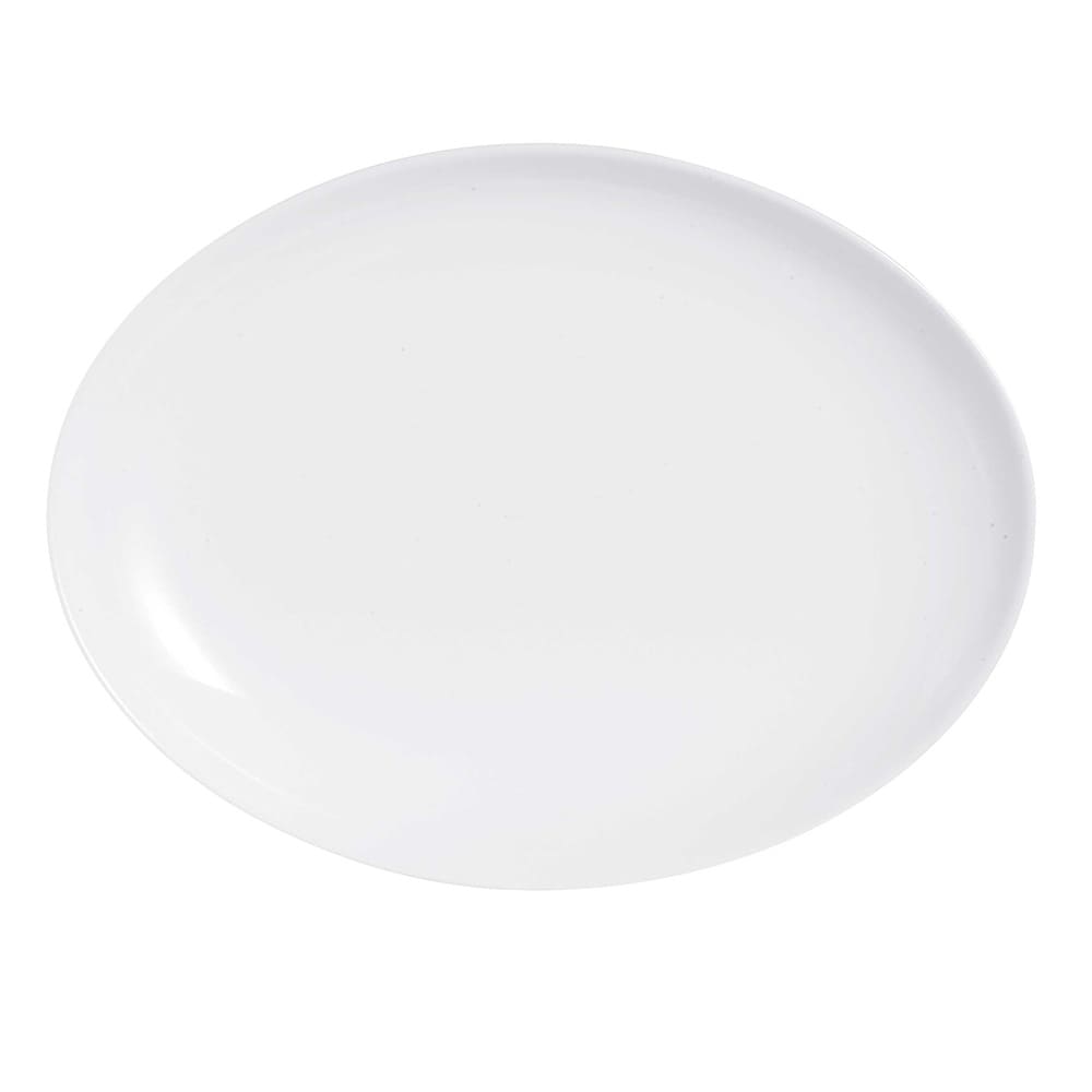 Arcoroc N9364 13" x 9 3/4" Oval Evolutions Platter - Glass, White