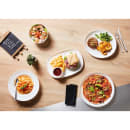 Arcoroc N9365 33 3/4 oz Round Evolutions Salad Bowl - Glass, White thumbnail 2