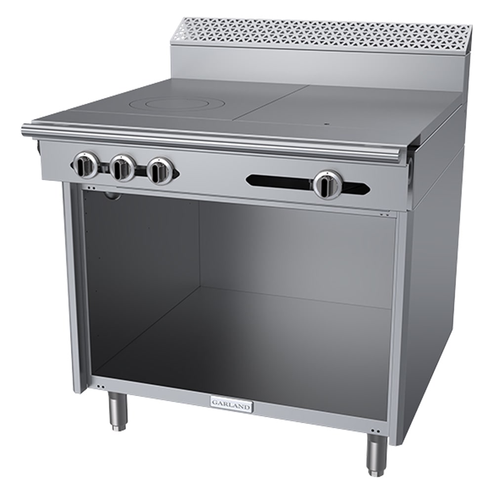 Garland C36-11S 36" Gas Range w/ (2) Hot Tops & Storage Base, Liquid Propane