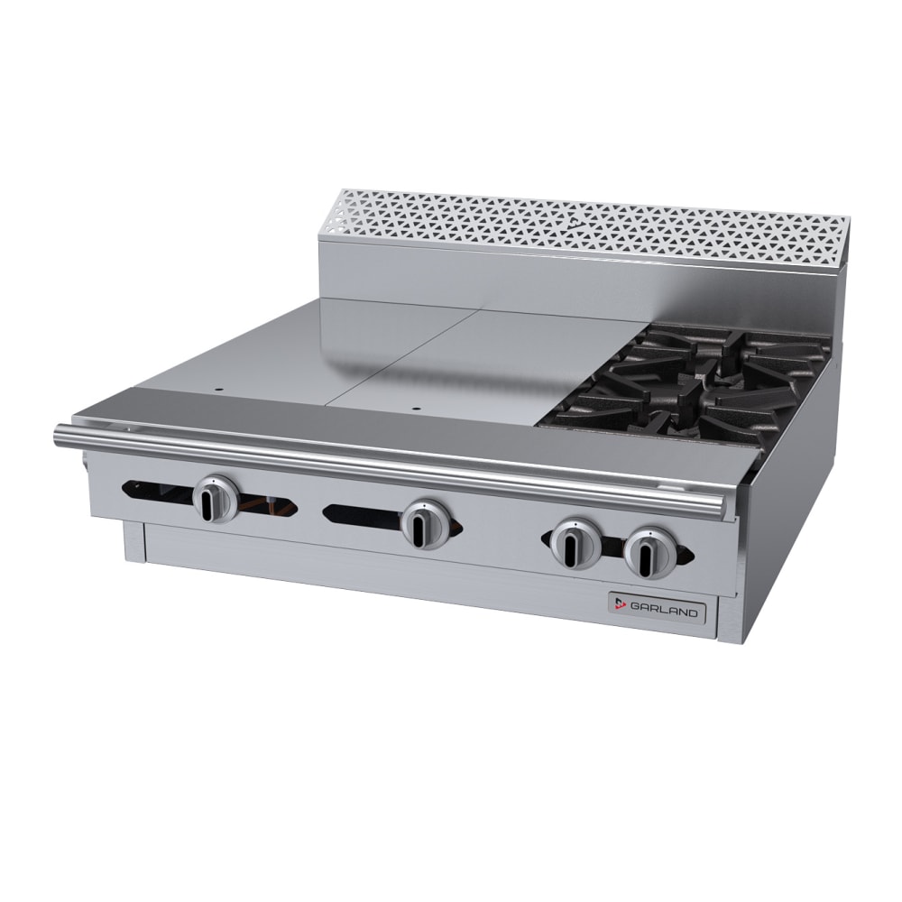 Garland C36-12M 36" 2 Burner Gas Range w/ (2) Hot Tops - Modular, Natural Gas