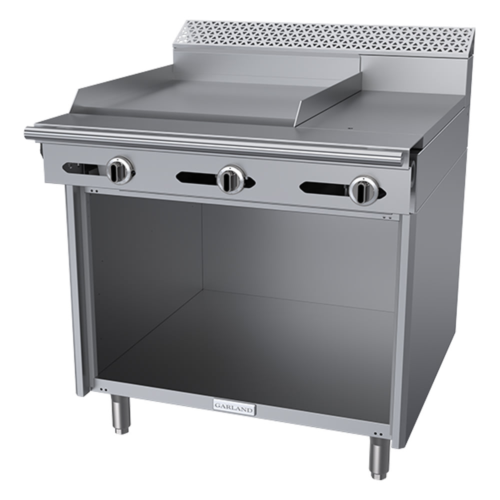 Garland C36-3-1S 36" Gas Range w/ Hot Top/Griddle & Storage Base, Liquid Propane