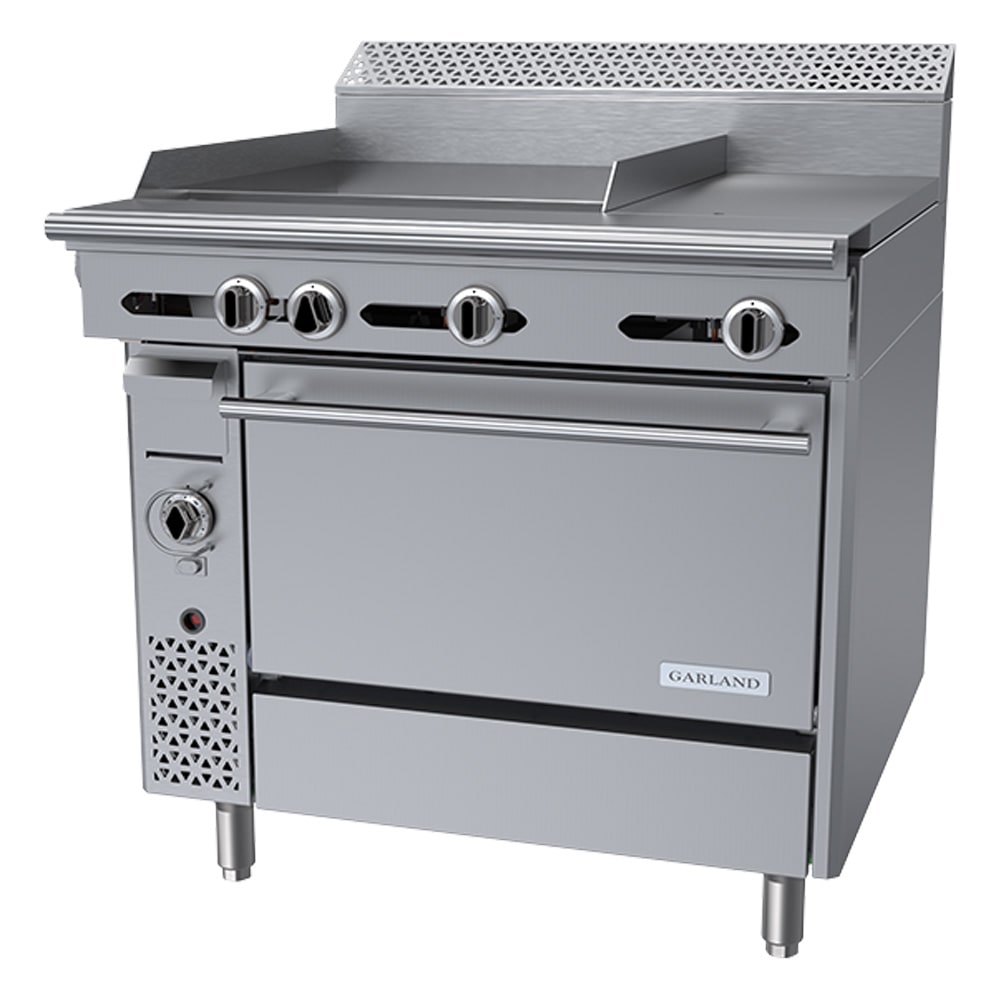 Garland C36-3R 36" Gas Range w/ Hot Top/Griddle & Standard Oven, Liquid Propane