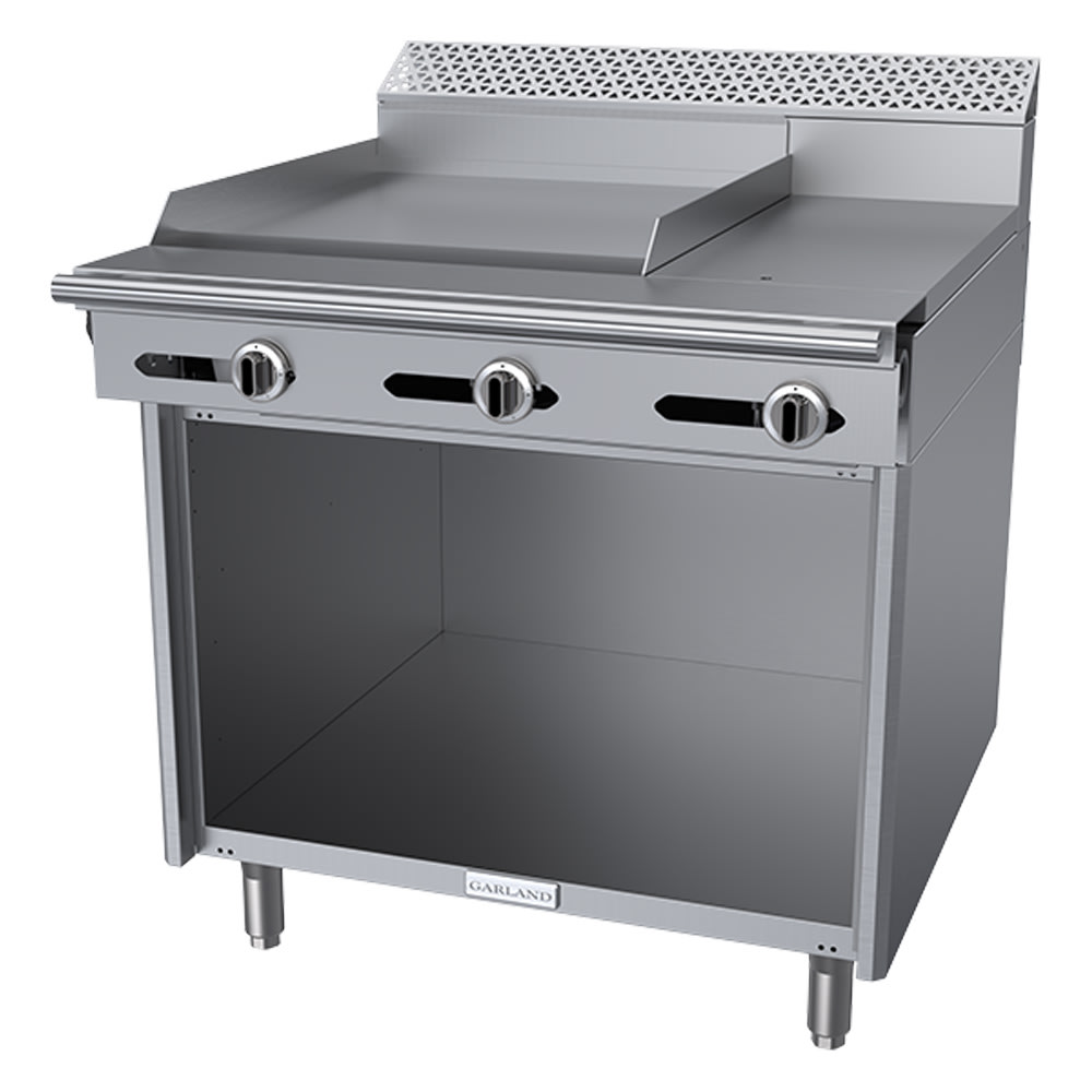 Garland C36-3S 36" Gas Range w/ Hot Top/Griddle & Storage Base, Natural Gas