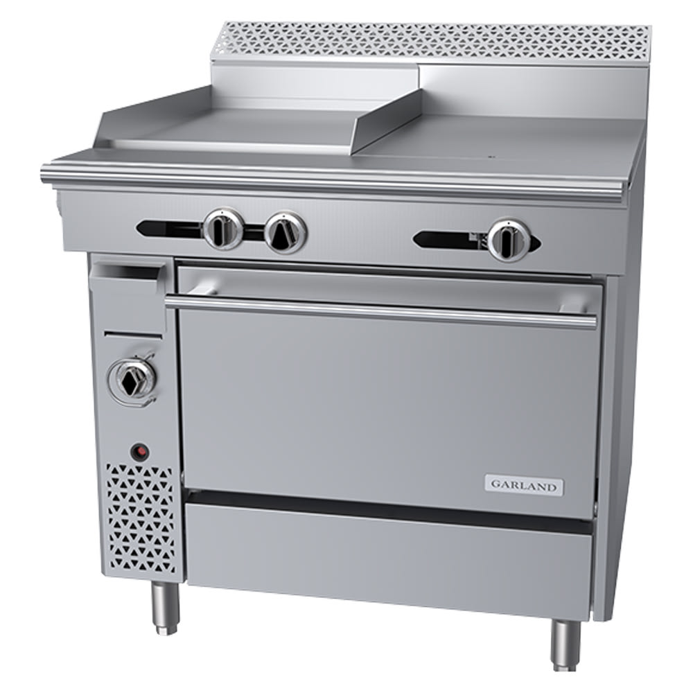 Garland C36-5-1R 36" Gas Range w/ Hot Top/Griddle & Standard Oven, Liquid Propane